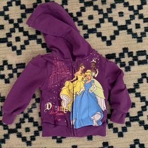 Disney Princess Zip Up Hoodie 12m